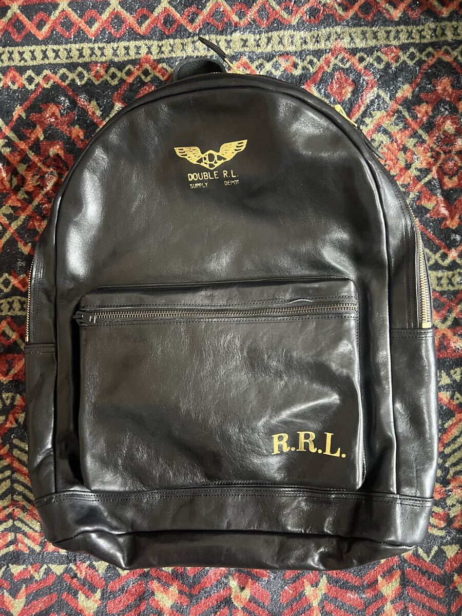 【新品】RRL ダブルアールエル レザー バックパック拍卖