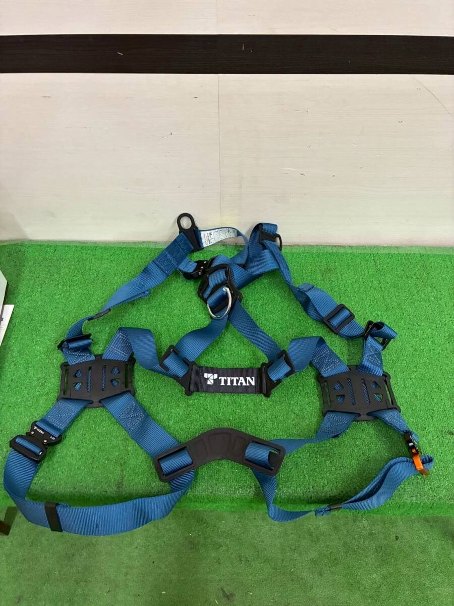 TKR7I-6-③/未使用品/サンコー/TITAN/タイタン/フルハーネス型/墜落制止用器具/SSL-M-01/青/Mサイズ拍卖