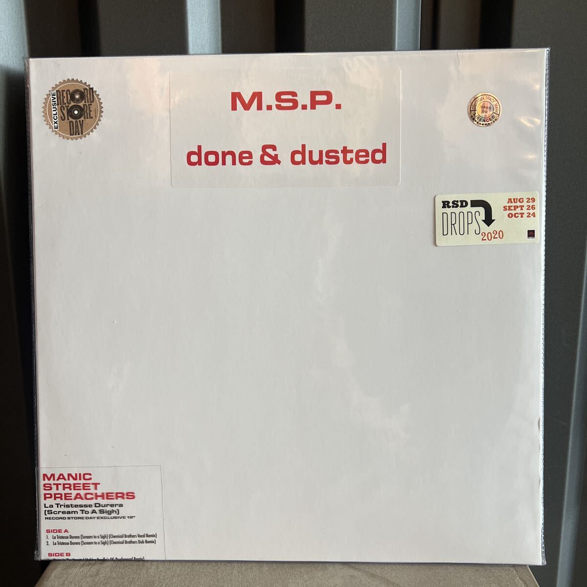 【アナログ盤】EU盤/RSD限定/12インチ/M.S.P./Done & Dusted/Manic Street Preachers/マニックス/レコード/19439724601拍卖