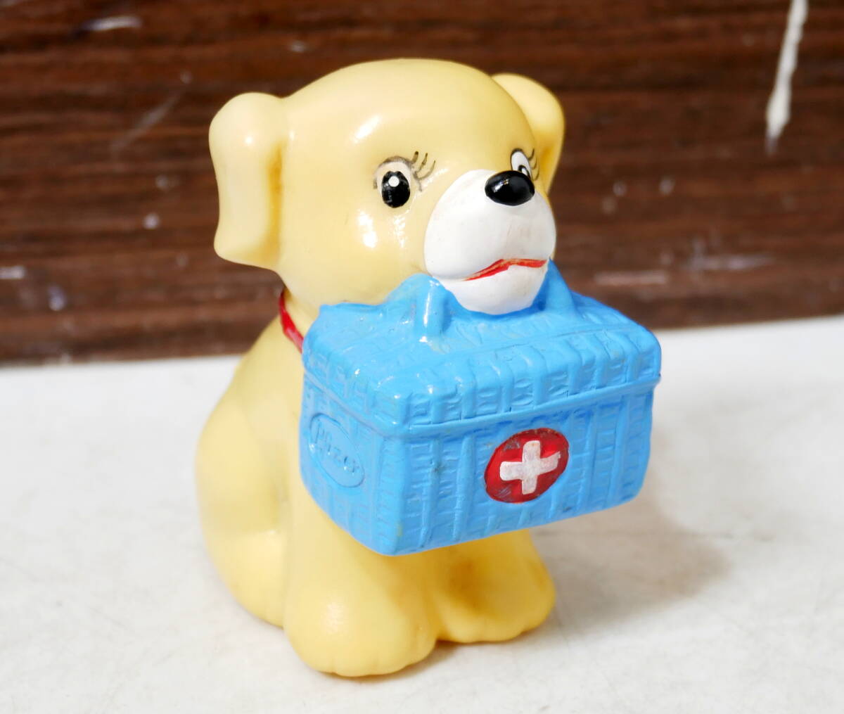 ▲(R709-F50) 非売品 ファイザー製薬 胃にダリコン 犬 ソフビ ソフビ人形 貯金箱 昭和レトロ 当時物 ビンテージ ノベルティ 企業物 販促品拍卖