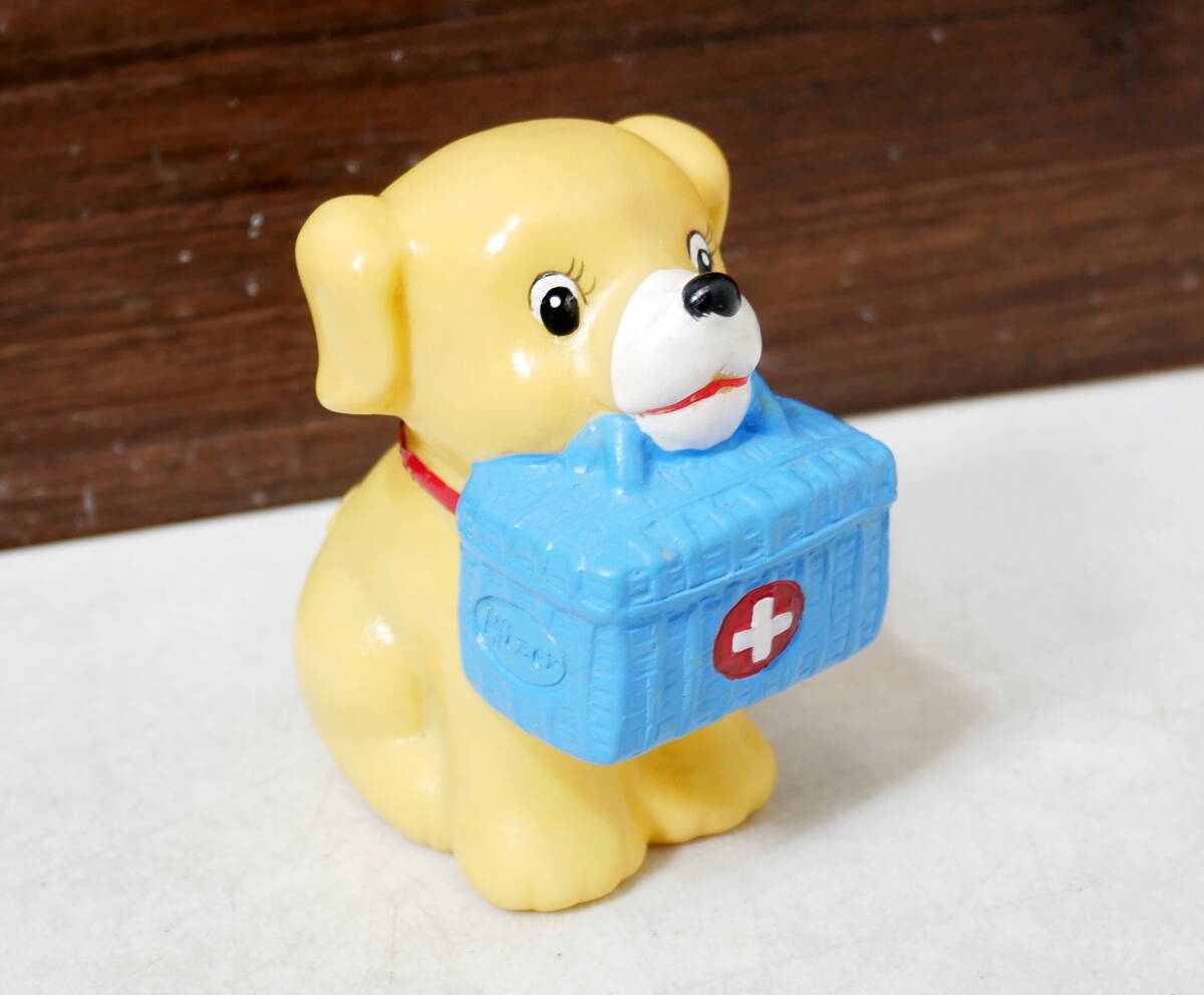 ▲(R709-F48) 非売品 ファイザー製薬 胃にダリコン 犬 ソフビ ソフビ人形 貯金箱 昭和レトロ 当時物 ビンテージ ノベルティ 企業物 販促品拍卖