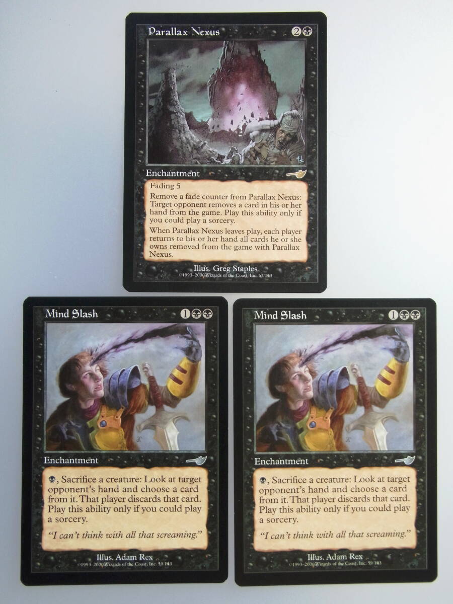 MtG Parallax Nexus、Mind Slash x2 (Nemesis)拍卖