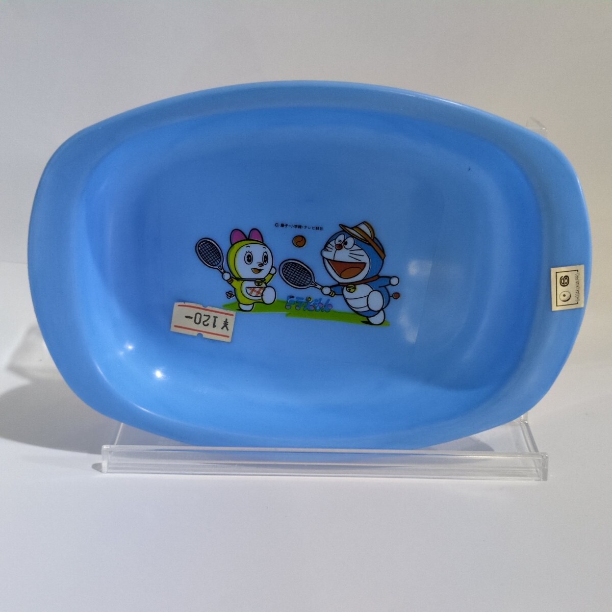 未使用 証紙付 小学館 ドラえもん プラスチック皿 ブルー 約17.5×12.4×2.8cm プレート ドラミちゃん 昭和 レトロ Doraemon 長期保管品拍卖