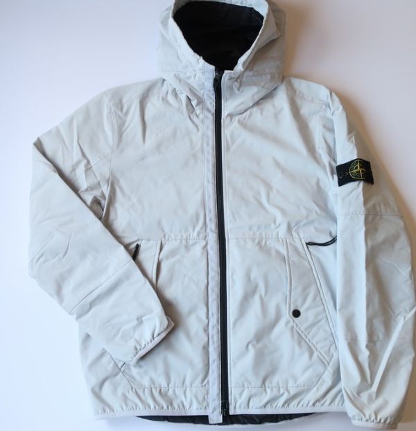 極美品 ストーンアイランド STONE ISLAND プリマロフト中綿ブルゾン/ジャケット/69541027 ライトグレー L(5539)bijdj拍卖