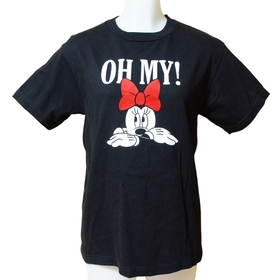 †X-GIRL エックスガール Disney ディズニーコラボTシャツ ミニー黒/onesize†半袖 平成フラミンゴ にこ拍卖