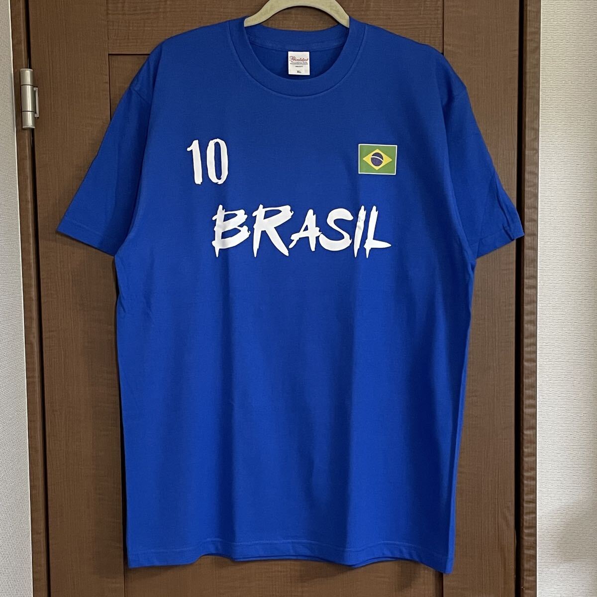 Tシャツ ブラジル XLサイズ メンズ レディース 半袖 ティシャツ brasil brazil サッカー拍卖