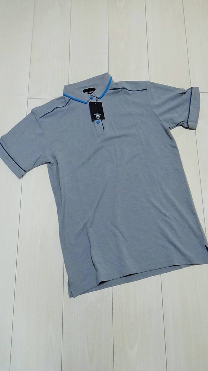 新品 THE SHOP TK MIXPICE 3 メンズ ★ 半袖 ポロシャツ シャツ トップス グレー タケオキクチ L 未使用拍卖