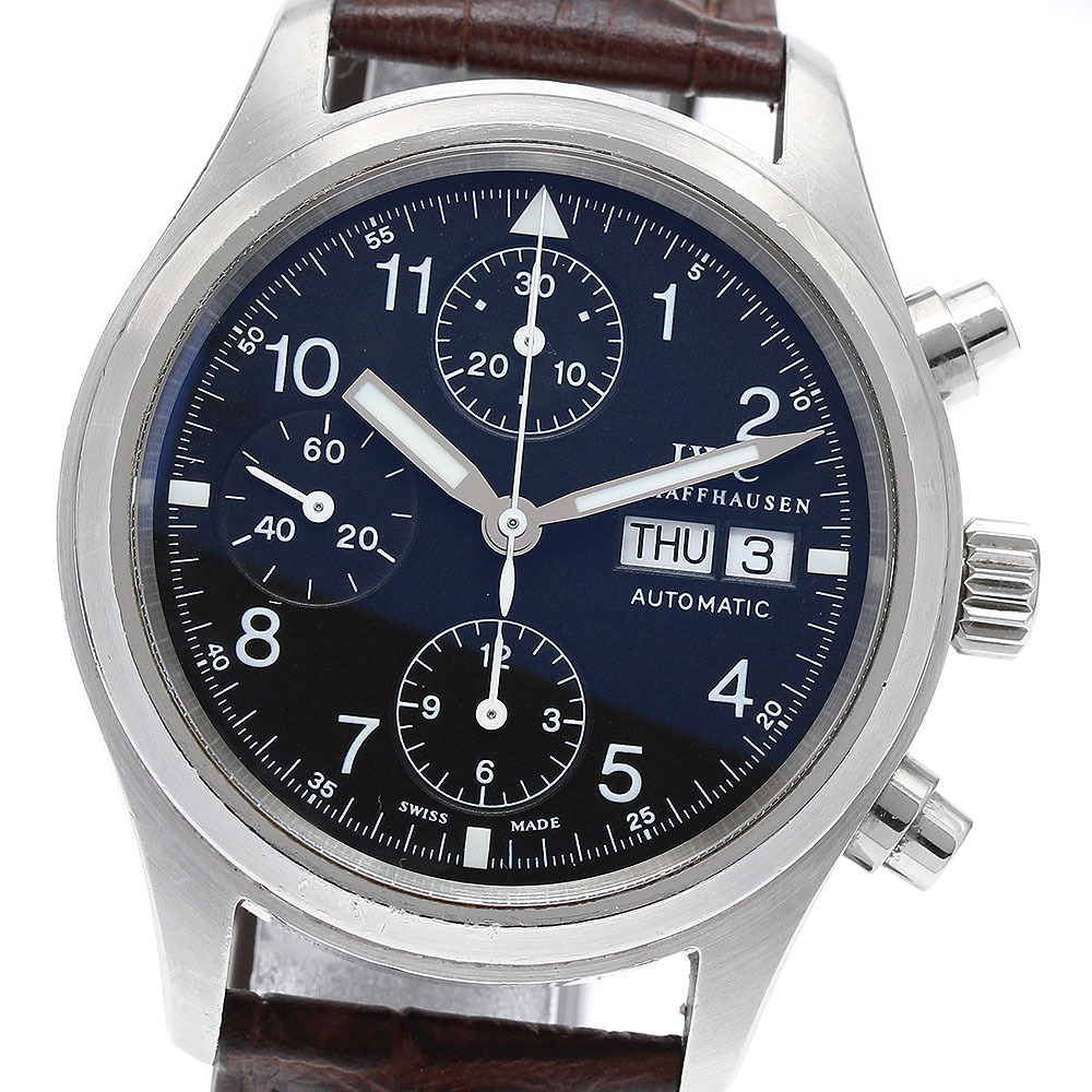 IWC IWC SCHAFFHAUSEN IW370603 パイロットウォッチ フリーガー デイデイト クロノグラフ 自動巻き メンズ _906487拍卖