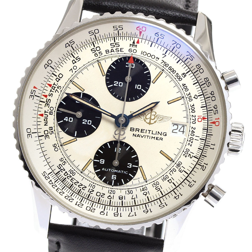 ブライトリング BREITLING A13022 オールドナビタイマー クロノグラフ 自動巻き メンズ _905335拍卖