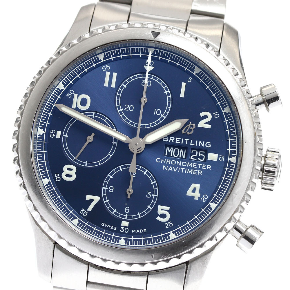 ブライトリング BREITLING A13314 ナビタイマー8 クロノグラフ デイデイト 自動巻き メンズ _906578拍卖