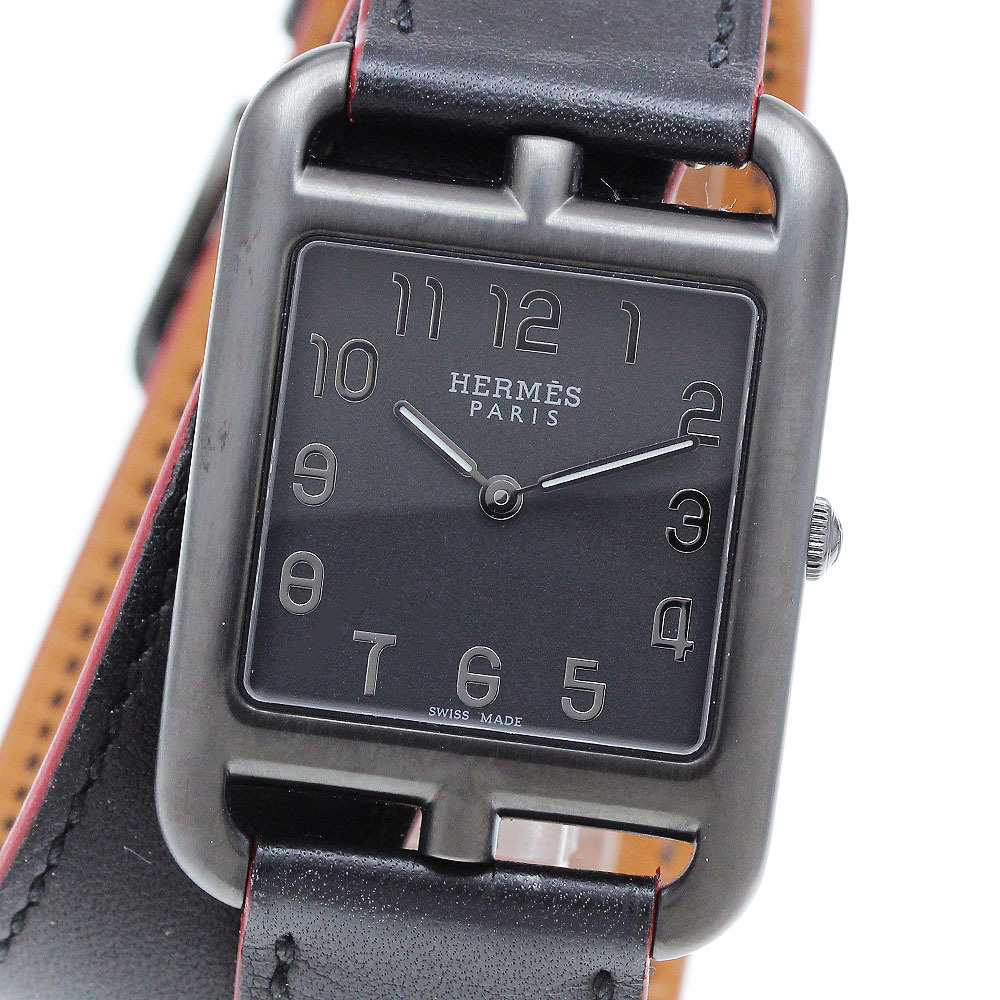 エルメス HERMES CC3.711 ケープコッドGM シャドウ クォーツ ボーイズ 美品 _908807拍卖