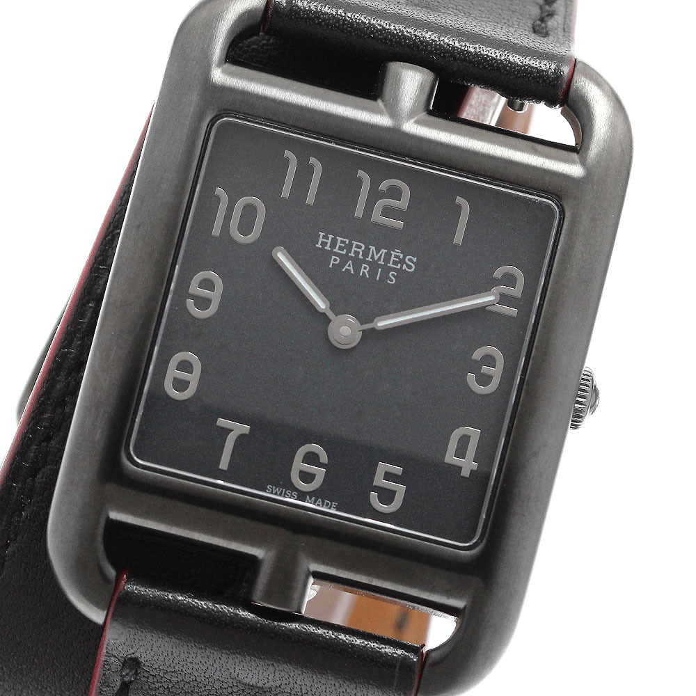 エルメス HERMES CC3.711 ケープコッドGM シャドウ クォーツ ボーイズ 美品 _909865拍卖
