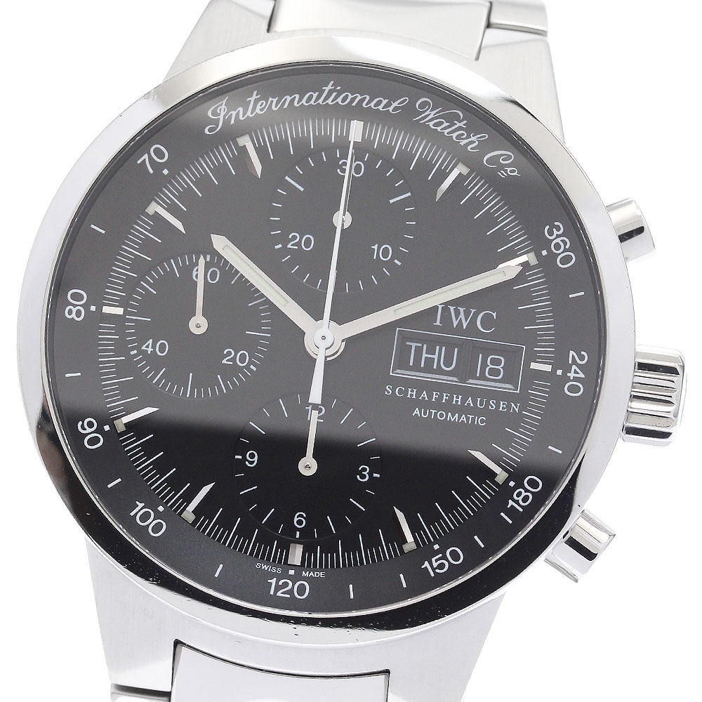 IWC SCHAFFHAUSEN IW370708 GST クロノグラフ デイデイト 自動巻き メンズ 良品 _908420拍卖