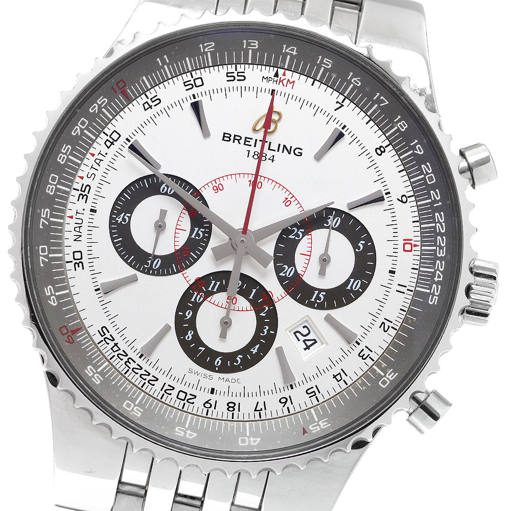 ブライトリング BREITLING A23351 ナビタイマー モンブリラン47 世界限定2000本 クロノグラフ 自動巻き メンズ 箱・保証書付_907611拍卖
