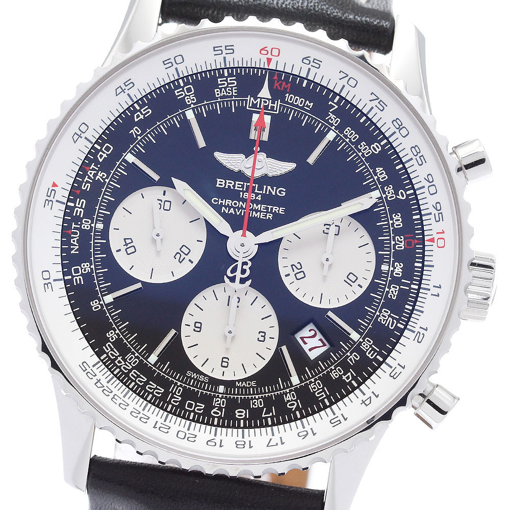 ブライトリング BREITLING AB0121/S232B48KBA ナビタイマー 01 クロノグラフ 43 世界限定2000本 自動巻き メンズ 美品 保証書付き_906895拍卖