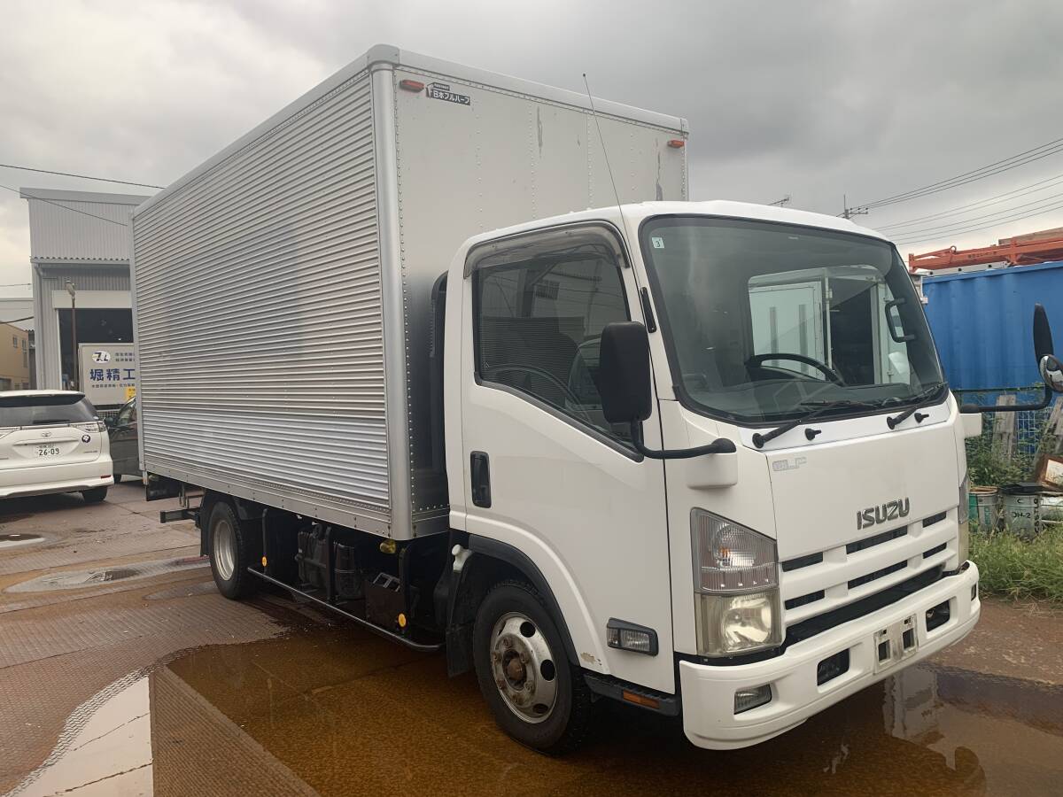 平成22年 エルフ ワイドロングアルミバン 跳ね上げP/G拍卖