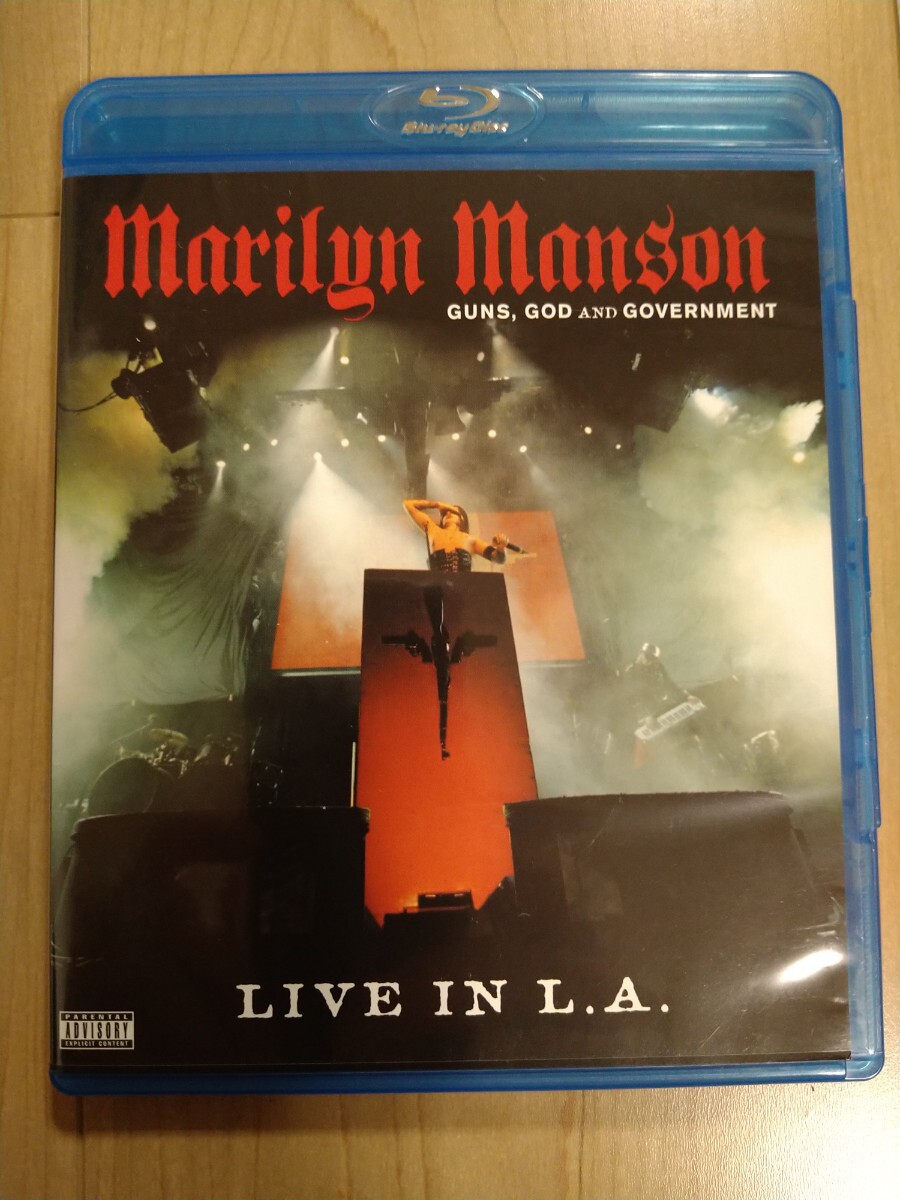MARILYN MANSON マリリン・マンソン ガンズ・ゴッド・アンド・ガヴァメント - ライブ・イン・L.A. Blu-ray ブルーレイ ほぼ新品拍卖