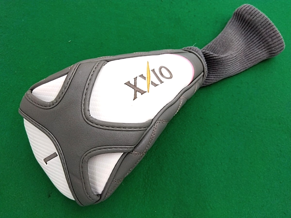 【05】【ヘッドカバー】【レディス】ダンロップ ゼクシオ 10 XXIO テン(2018)ドライバ―用/ホワイト×グレー拍卖