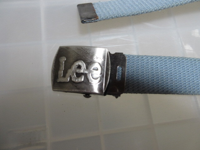 R070917 断捨離 処分「Lee リー ズボン用ベルト ガチャベルト 当時物 微使用 物さし50㎝サイズ感確認用参考」保管品USED拍卖