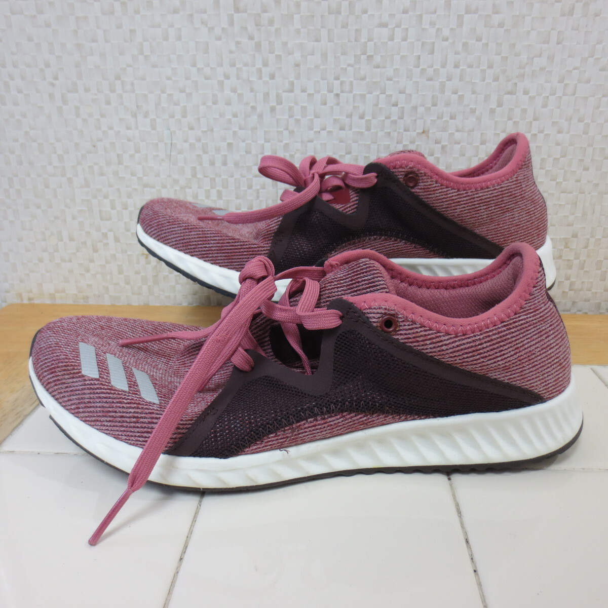 アディダス ARTCG5537 edge LUX 2 えんじ色 25.5cm ランニングシューズ K9/10拍卖