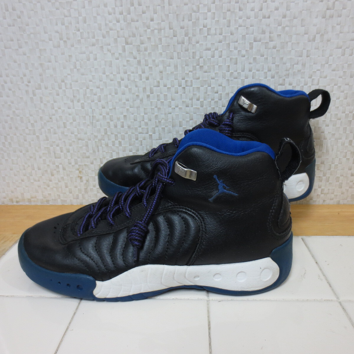 ナイキ エアジョーダン ジャンプマン プロ 青 黒 24cm スニーカー NIKE AIR JORDAN Jumpman Pro 佐川送料700円 k9/28拍卖