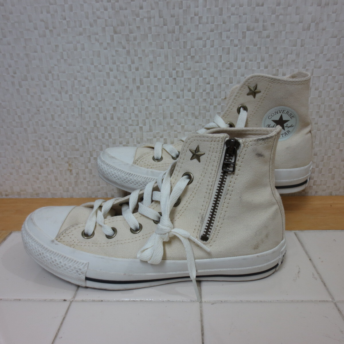 コンバース オールスター 1SD869 エクリュ ベージュ 23cm ハイカット スニーカー ALL STAR AG Z HI ECRU レタパ送料600円 k9/28拍卖