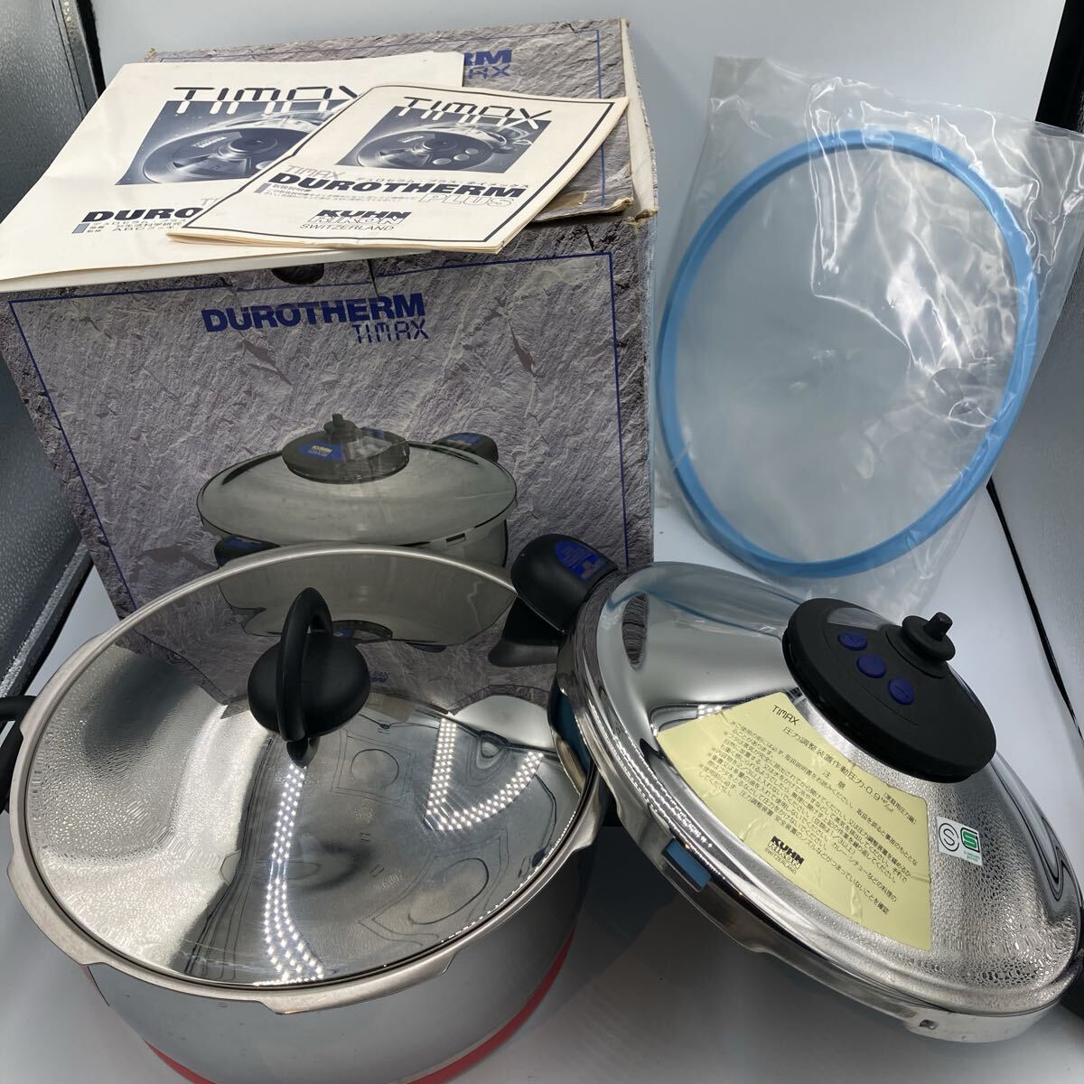 【5525】未使用 長期自宅保管品KUHN RIKON/クーンリコン デュロセラム・プラス タイメックス 圧力鍋 3L TIMAX DUROTHERM PLUS ※IH対応拍卖