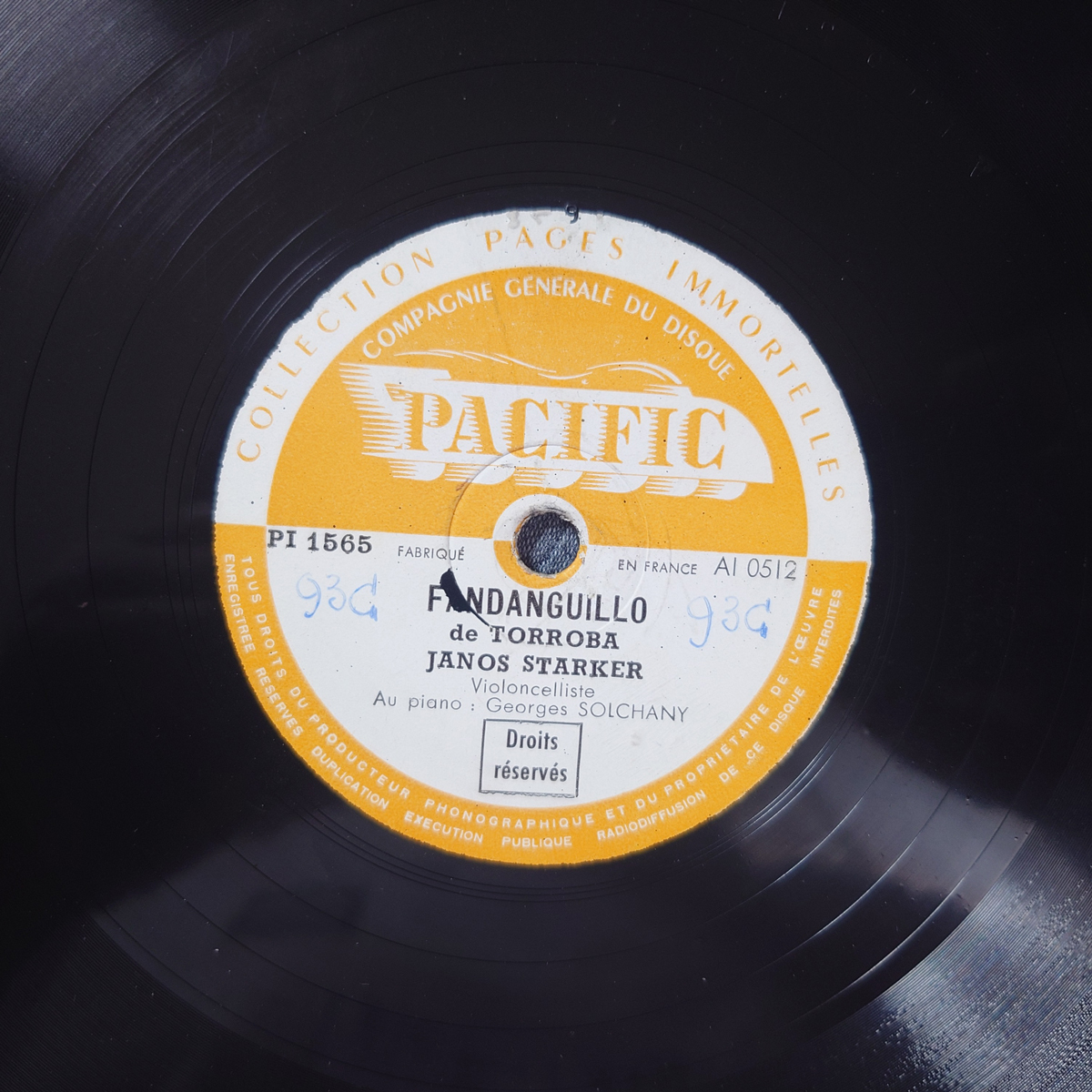 【幻】 仏Pacific チェレプニン「頌歌」 ヤノシュ・シュタルケル拍卖