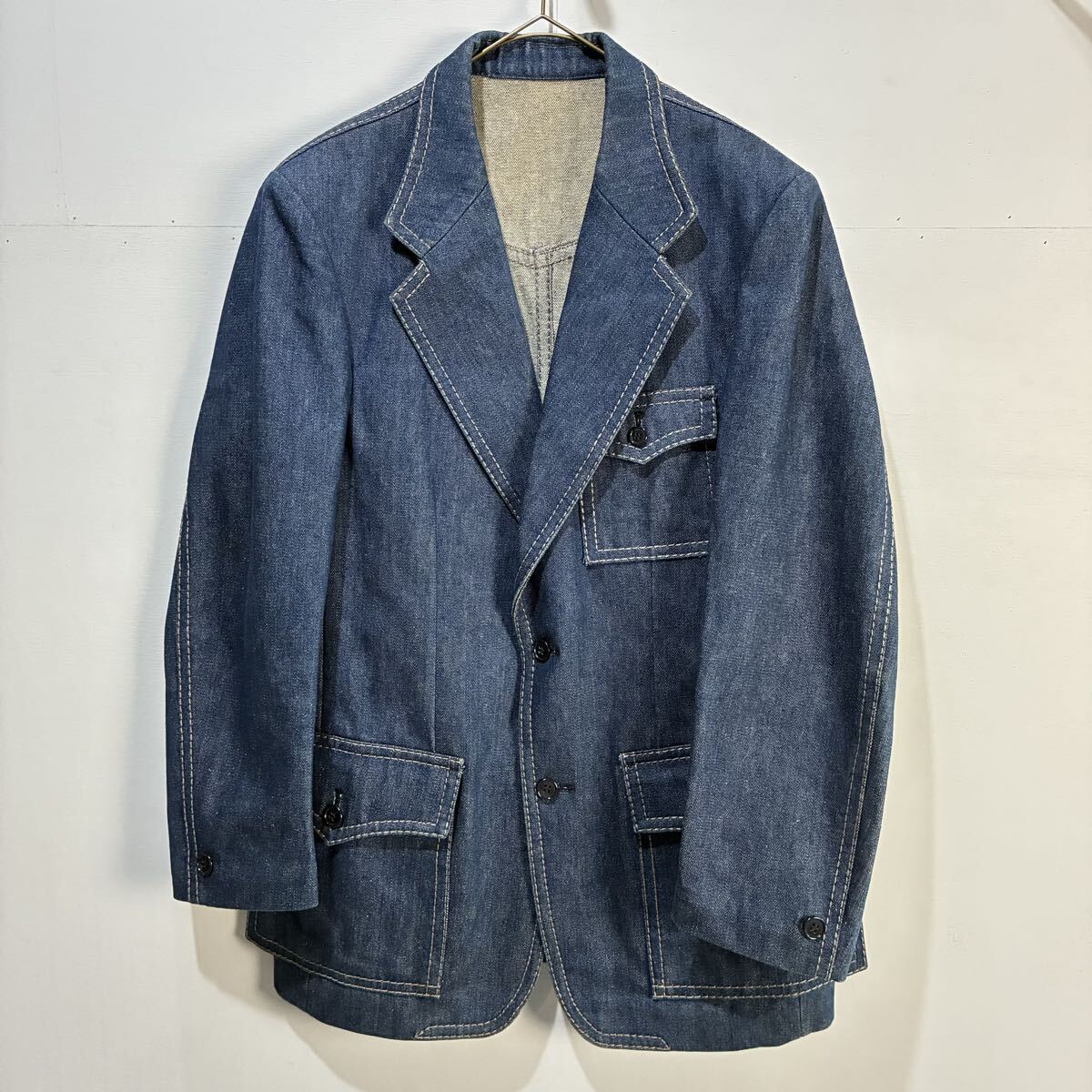 70s 80s VINTAGE sedgefield Wrangler デニムジャケット テーラードジャケット 希少 セッジフィールド ラングラー【送料一律/同梱可能】P拍卖