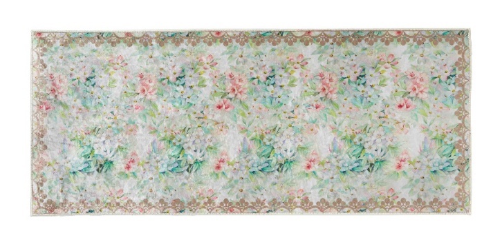 やさしい花柄のマット50×120拍卖