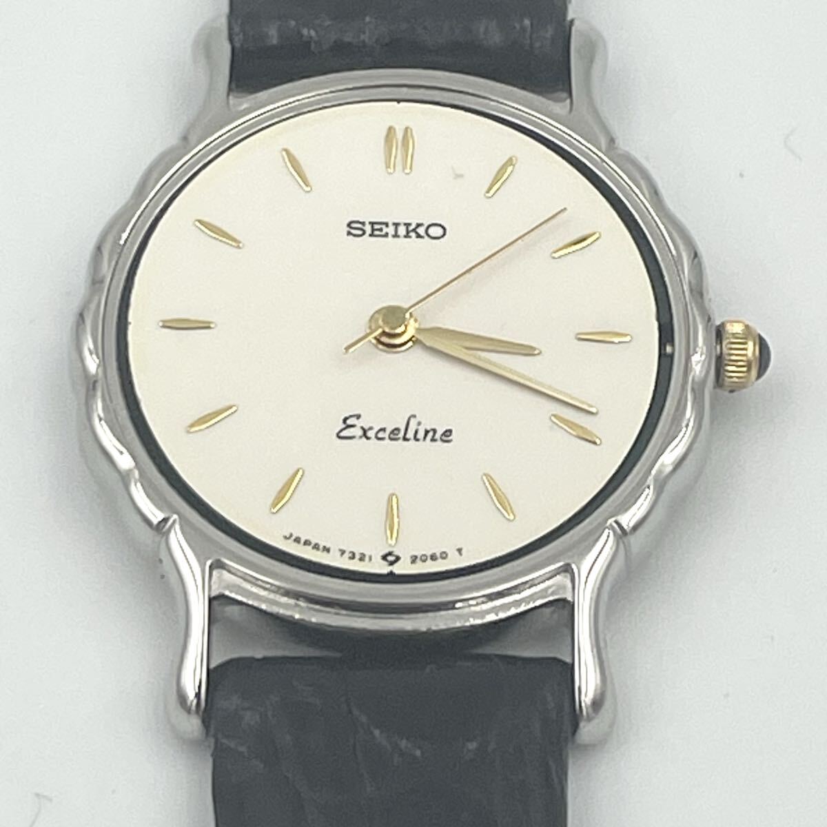 SEIKO セイコー Exceline エクセリーヌ 7321-0450 金ベゼルなし 現状 ジャンク 腕時計拍卖
