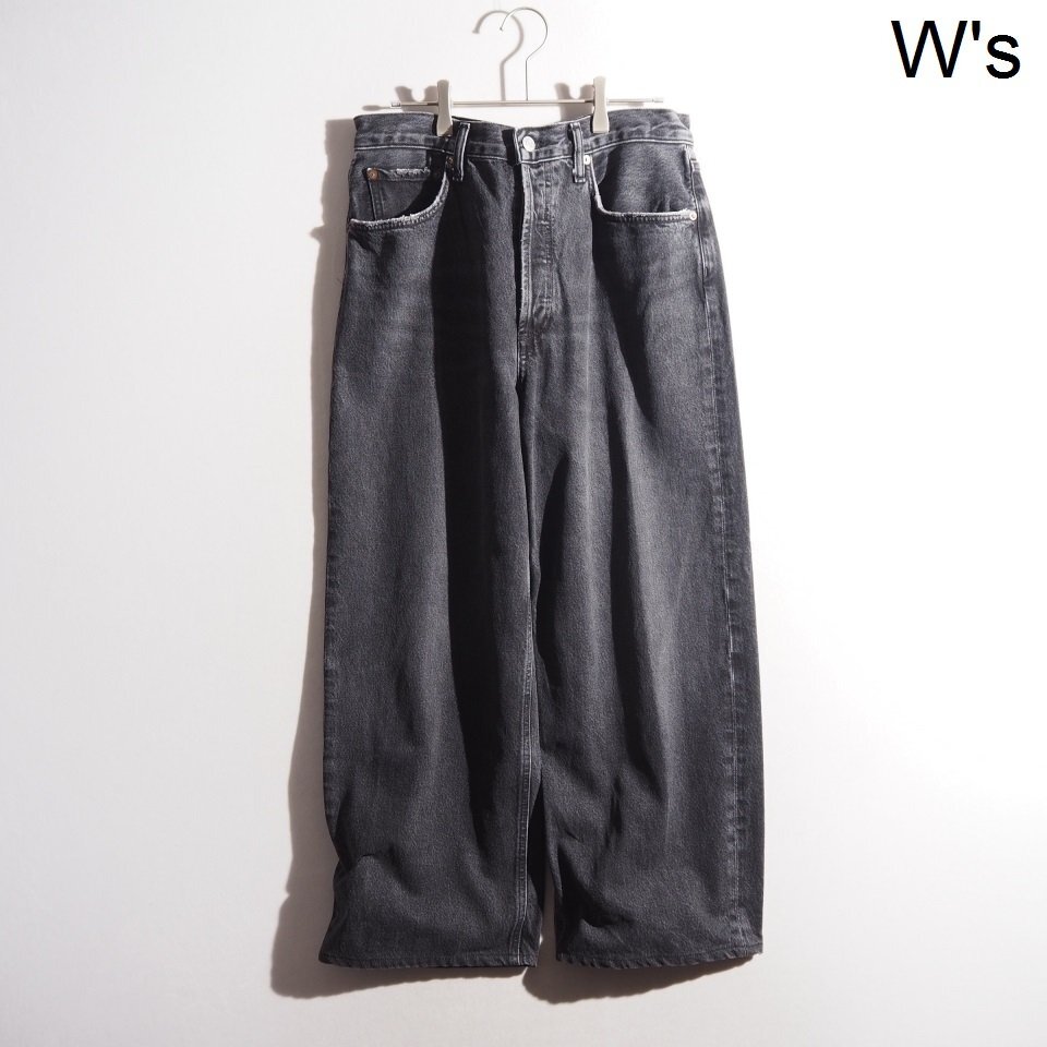 R1614P ▼AGOLDE エーゴールドイー▼ LOW RISE BAGGY ブラック 27 オーバーサイズ / バギー デニムパンツ ワイドパンツ rb mks拍卖