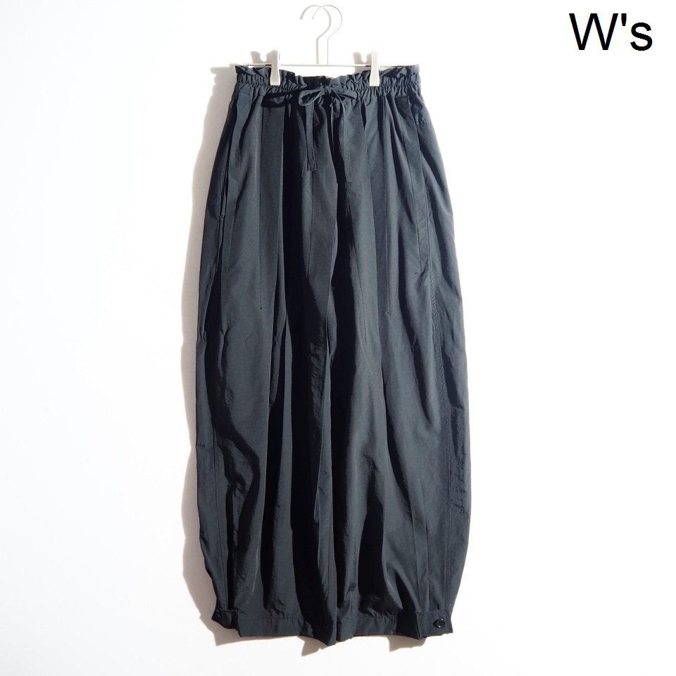 R2059P ▼LOHEN ローヘン▼ RANDOM TACK STRING PANTS タフタ イージー ワイドパンツ ブラック 38 春~秋口 rb mks拍卖