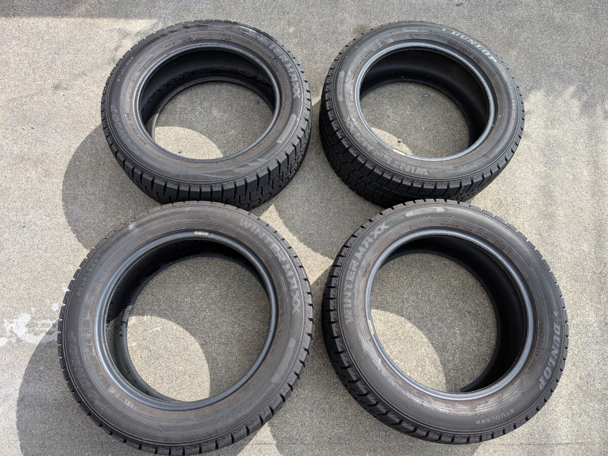 ダンロップ 17インチスタッドレスタイヤ WINTER MAXX 225/55R17 バリ山 バリ溝 23年製 拍卖