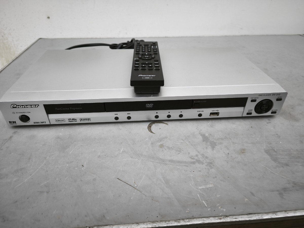 PIONEER DVDプレーヤー DV-313 パイオニア リモコン付 作動品拍卖