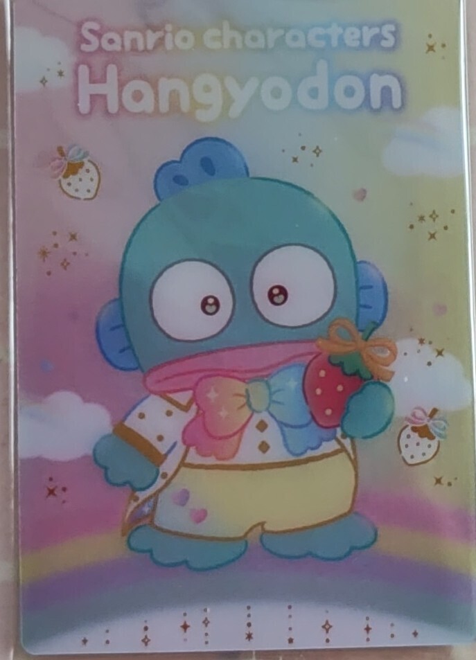 ハンギョドン/サンリオキャラクターズ☆ウエハース10/メタリックプラカード☆ビニール未開封拍卖