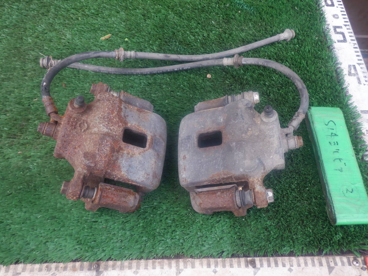 S14 シルビア 前期 ② フロント ブレーキキャリパー 左右 SR20 純正 Qs Ks拍卖