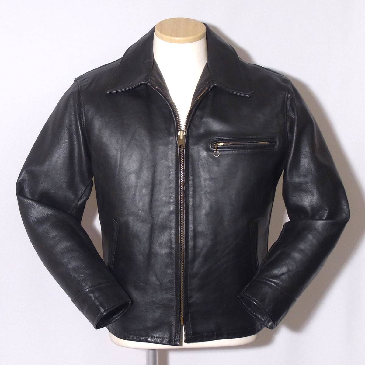 Schott【ショット襟付シングルライダースAT101/40】ボアライナー/643/⑬拍卖