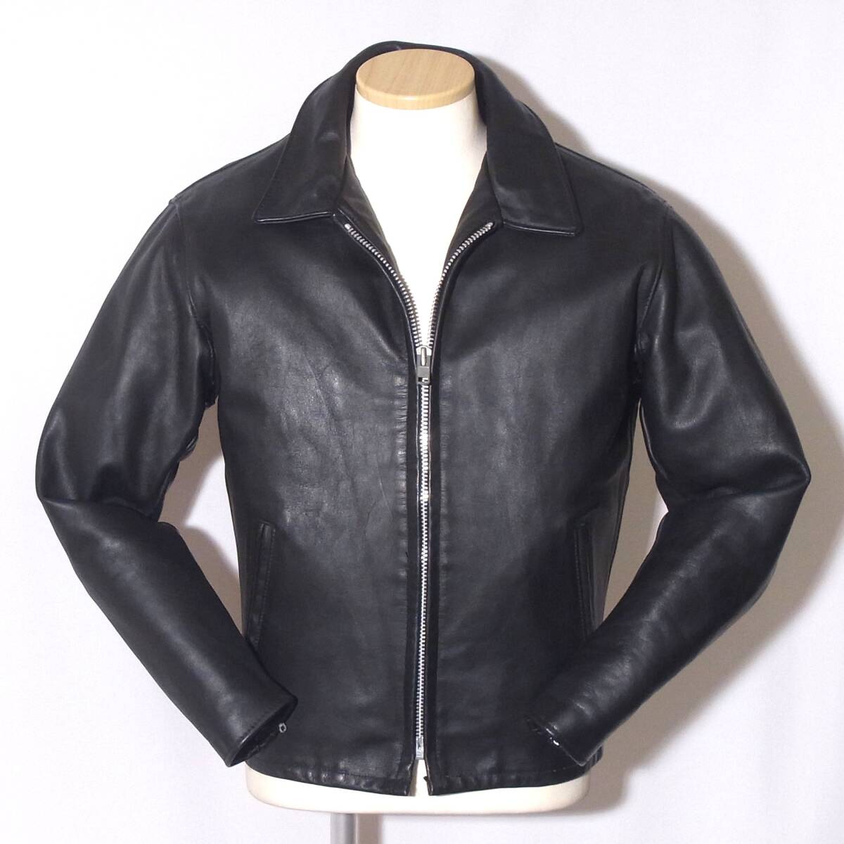 Schott【ショット襟付シングルライダース652/38ボアライナー】643/⑦拍卖