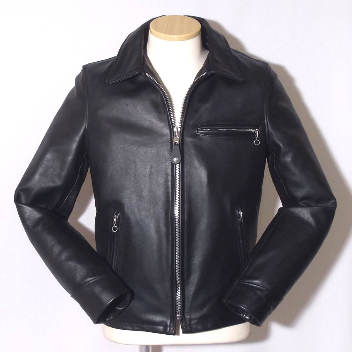 美品/高年式現行型Schott【ショット襟付シングル/トラッカー103US/38】7209上野商会/643/⑥拍卖