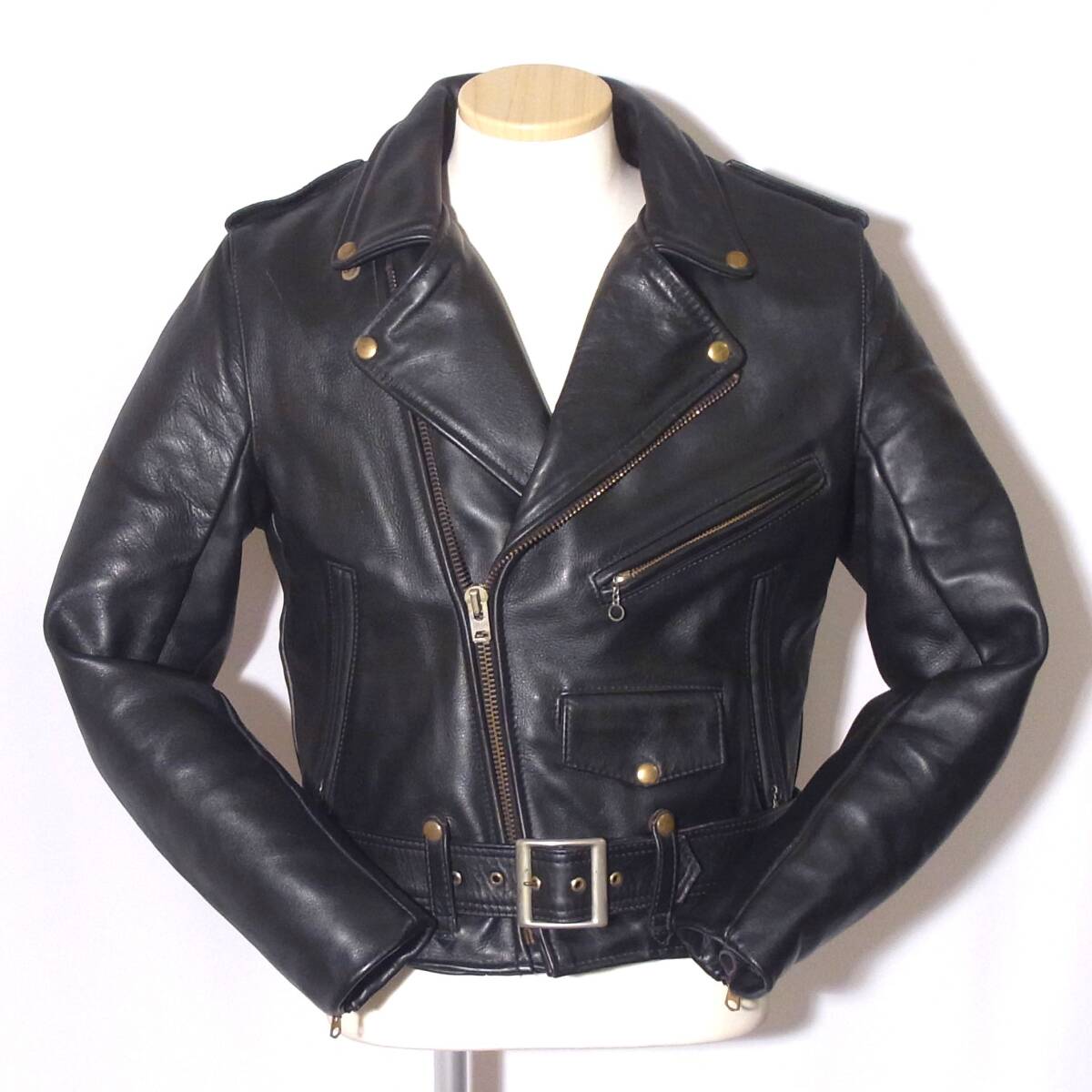 VANSON【バンソン/C2ダブルライダース40】Lサイズ程/人気定番/⑩拍卖