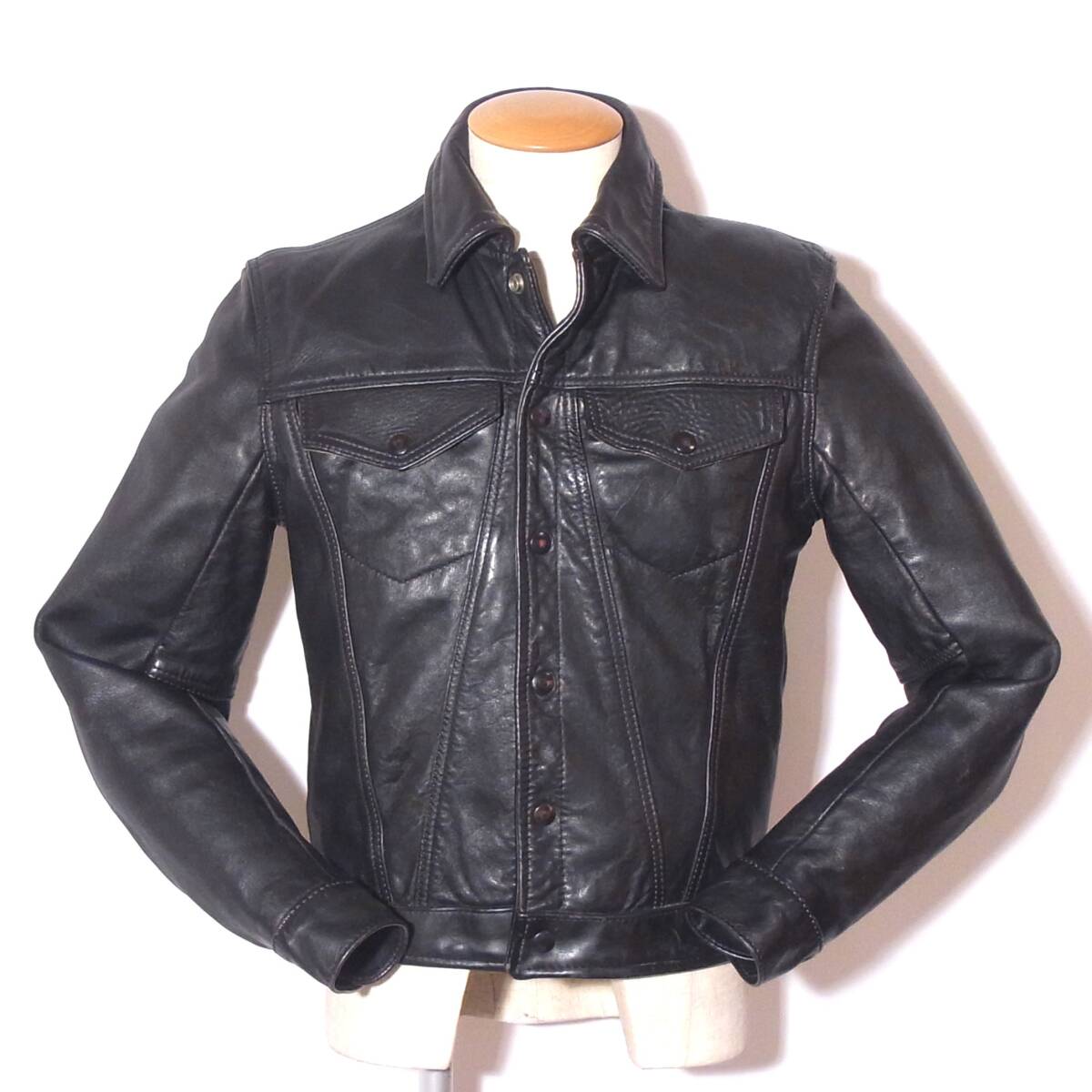 VANSON【バンソン/DJCB38/3rdサード レザージャケット】/④拍卖