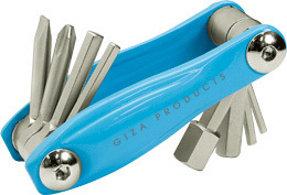 在庫処分 GIZA PRODUCTS ギザ プロダクツ 強固なクロムバナジウム素材 MC-06 9機能 ツール ブルー 8202 ゆうメール可拍卖