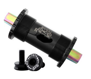 処分 BB ボトムブラケット Muqzi チタン合金シャフト ダストシールド 黒色 約170g 68/107 1063 レターパック可拍卖