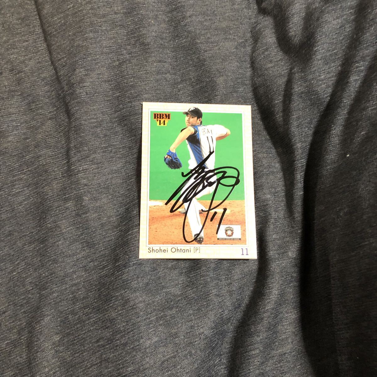 日本ハムファイターズ  大谷翔平   選手 直筆サインカード拍卖