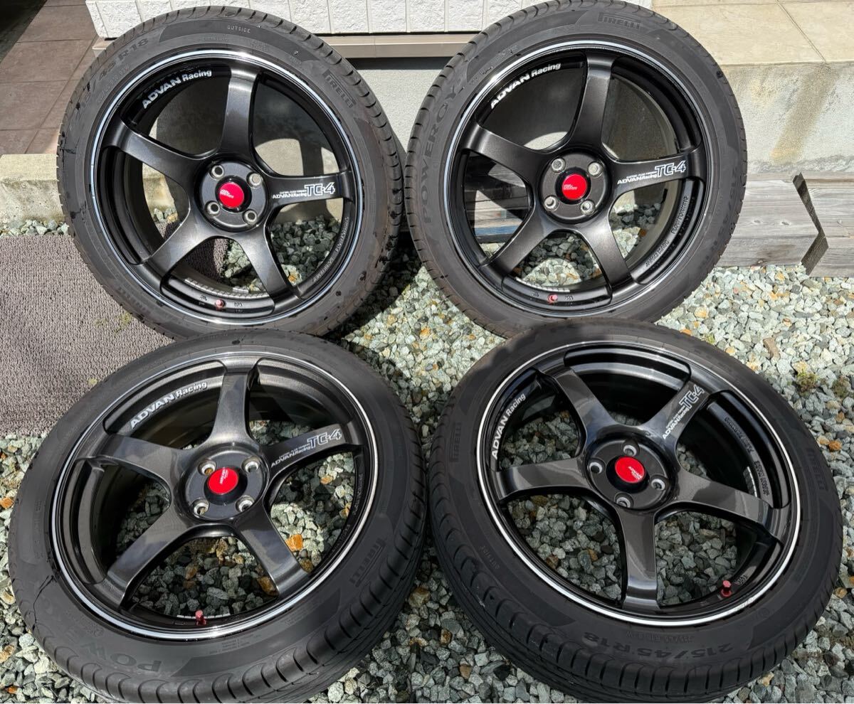 ADVAN Racing TC-4 215/45r18 タイヤ2022年式溝あり拍卖
