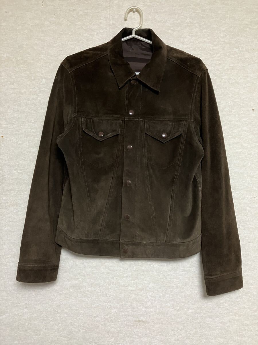 本革 jun men Levis 3rd タイプ レザージャケット スウェード Levi's ジュン ビンテージ vintage リーバイス サード トラッカージャケット拍卖