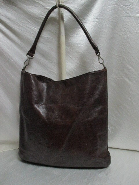 HIROFU ヒロフ 茶革ハンドバッグ(USED)91425si拍卖