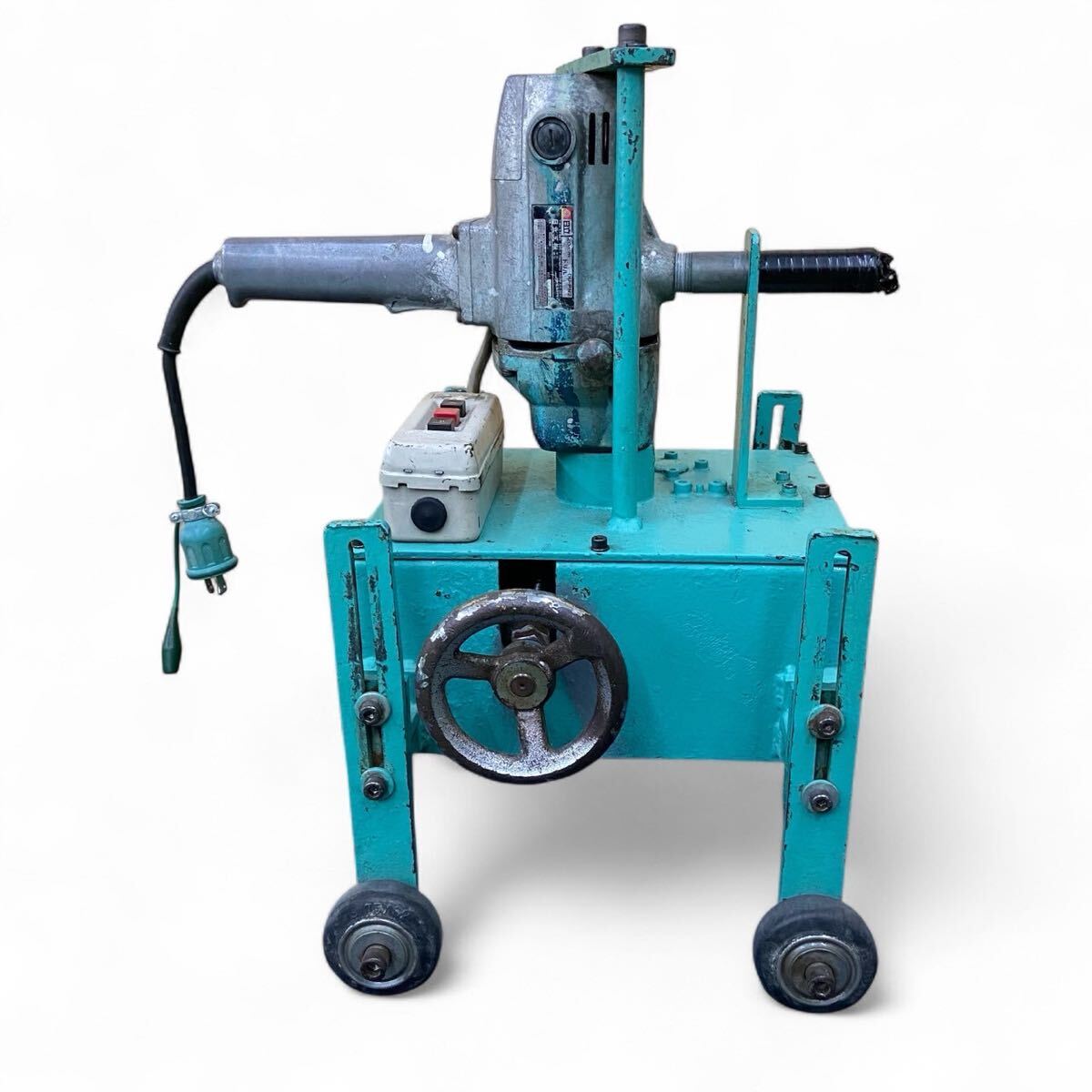 ★☆城東機械製造 電動シーマー 屋根 板金 曲げ 折板 馳 自走式 成形機 エッジローラー ベンダー 電動プーリー 動作確認済み☆★拍卖