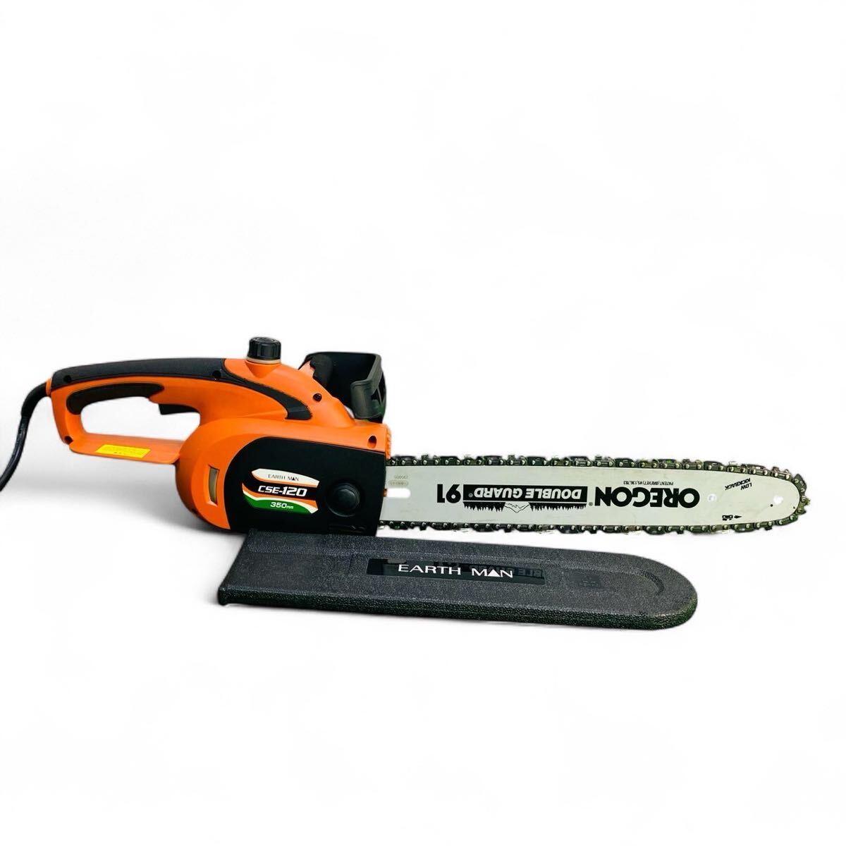 ★☆高儀 EARTH MAN 350mm 電気チェーンソー CSE-120 チェンソー チェーンソー 剪定 伐採 木工 庭園 園庭 造園 動作確認済み K☆★拍卖